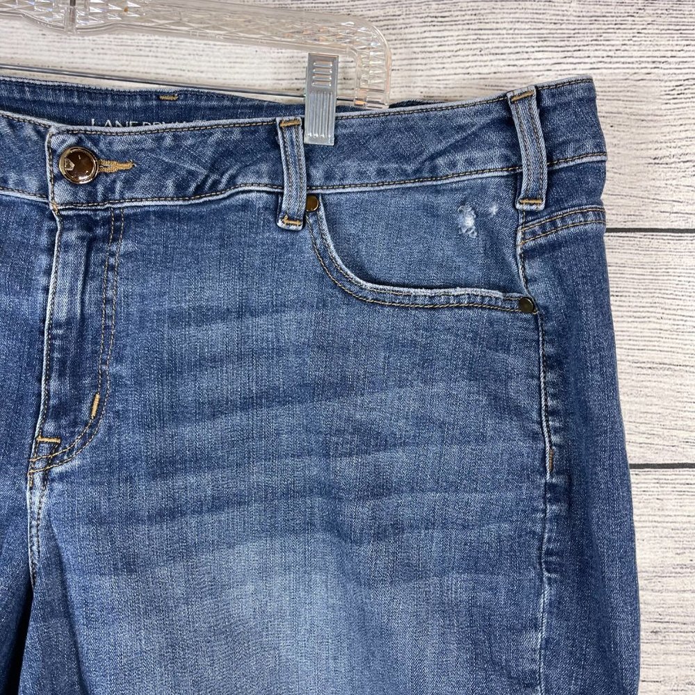 Lane Bryant Distressed Denim Short Shorts Sz 22 - Picture 6 of 10